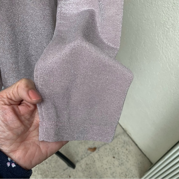 AGB-BYER. Pale Lilac/Silver Sparkling Top. Long sleeves. Silver buckle o… - Picture 5 of 10